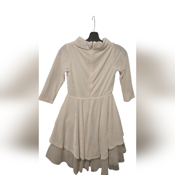 Joyfolie Mia Joy Cream Velvet Dress - Picture 3 of 5